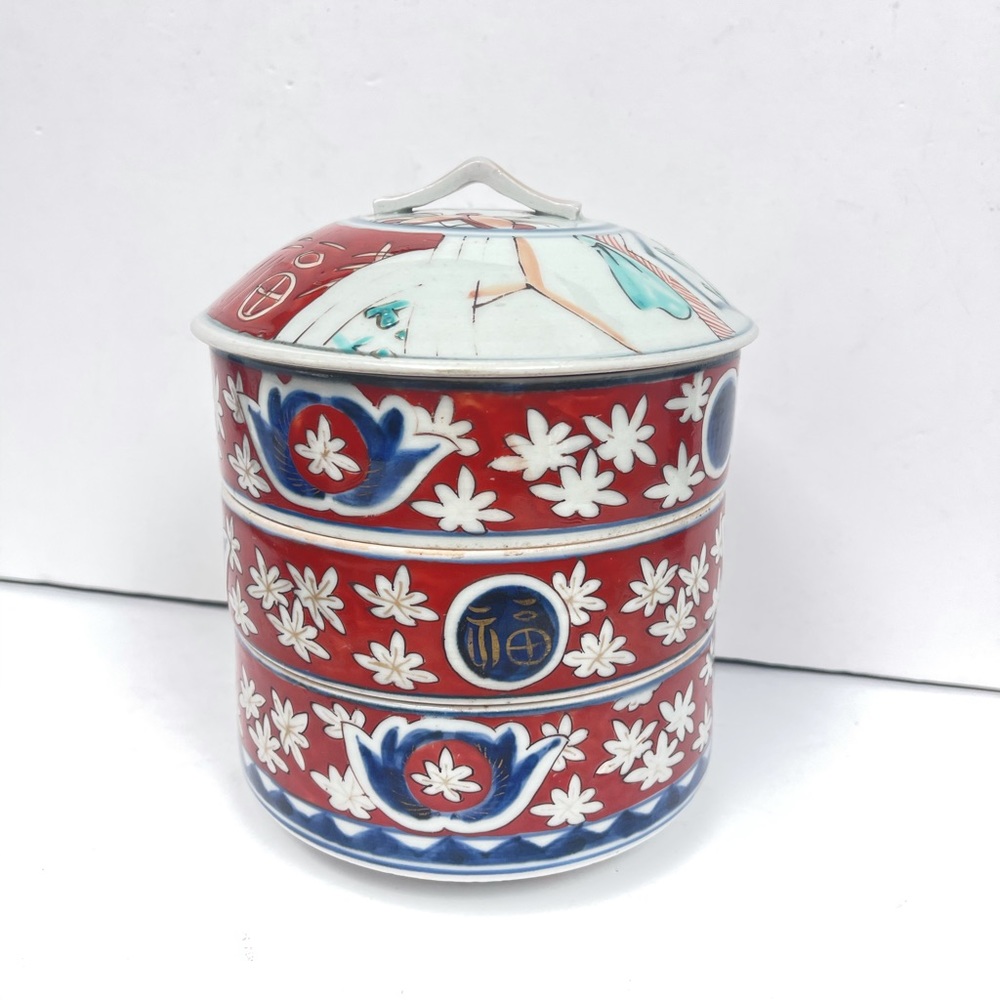 Imari Three tier stacking bowl set / vintage